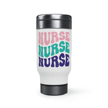 Load image into Gallery viewer, Nurse Stainless Steel Travel Mug with Handle, 14oz